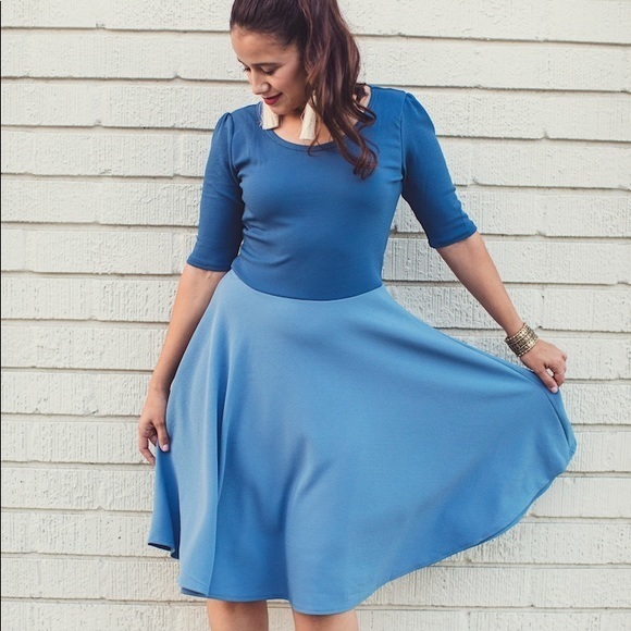 Dress A-Line LuLaRoe Nicole Small 6-8 Flattering ▪️ Black & White NWT - Picture 6 of 6